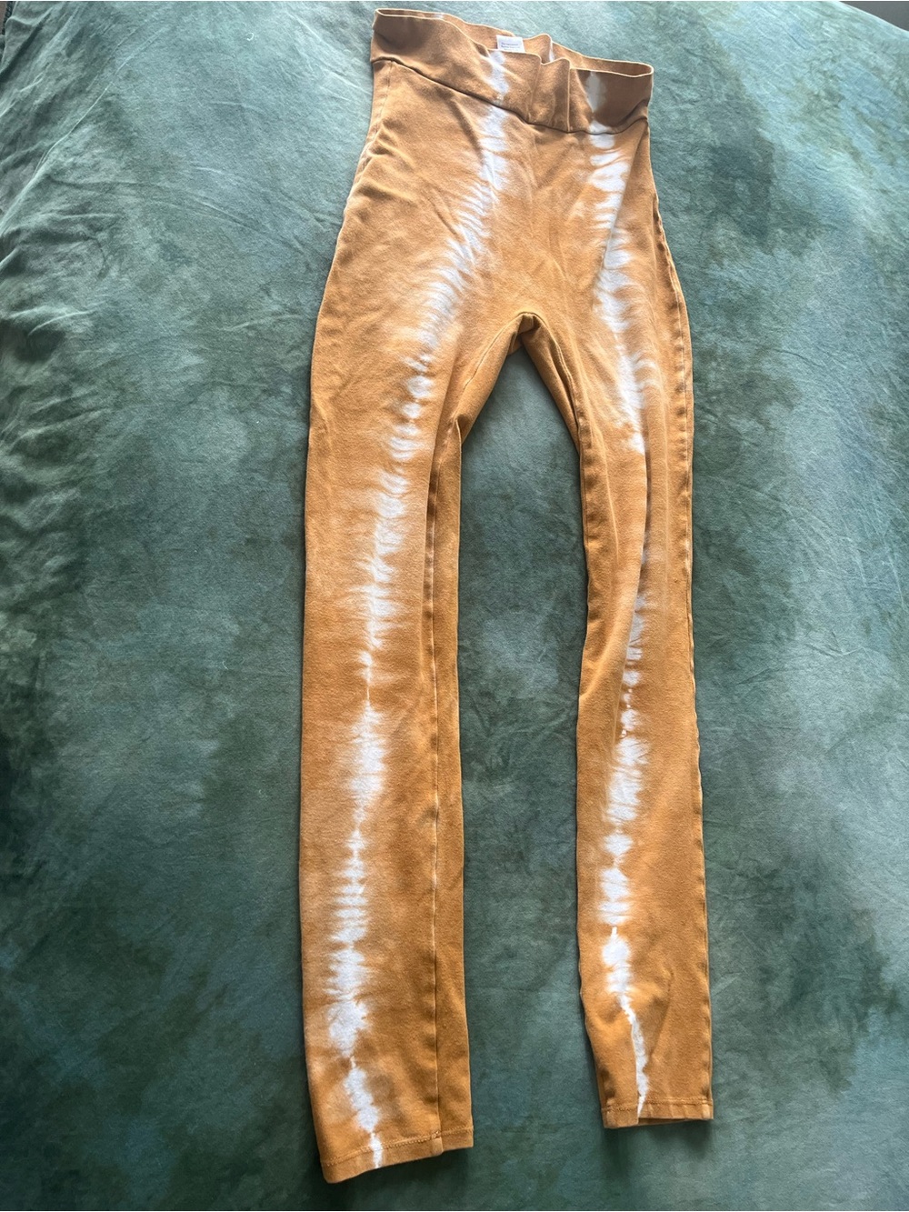 Of Earth and Salt beige orange tan leggings cotton XS